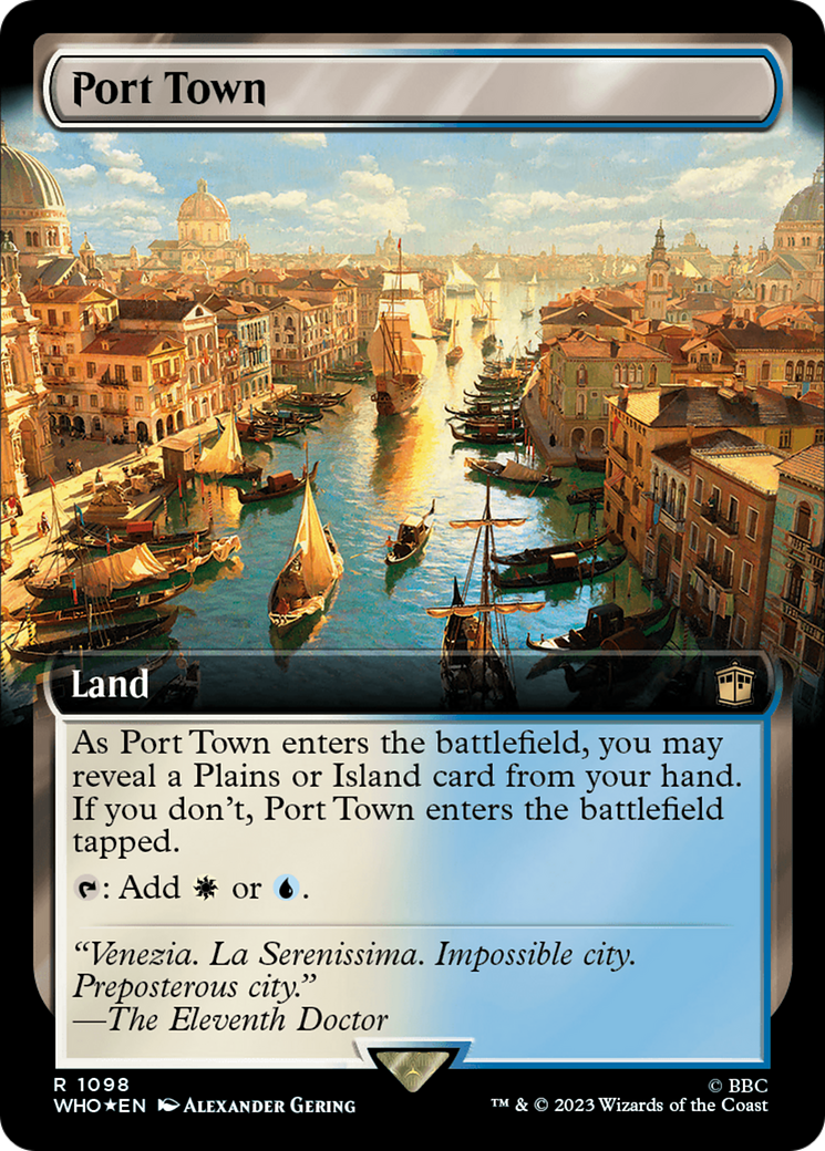 Port Town (Extended Art) (Surge Foil) [Doctor Who] | Anubis Games and Hobby