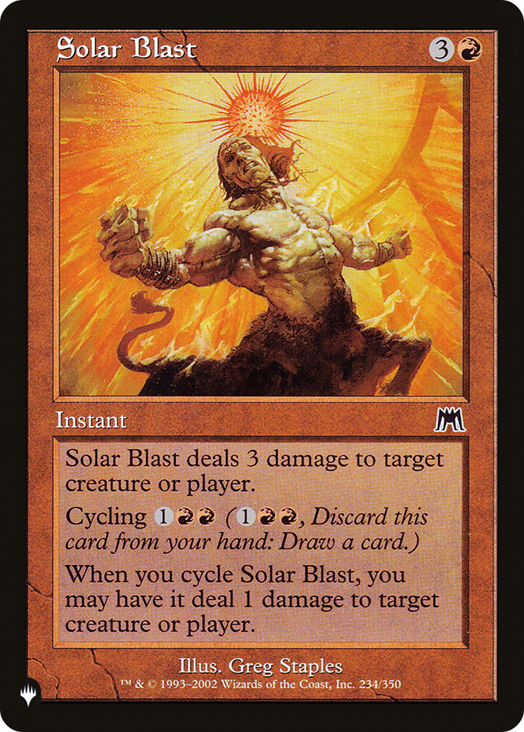 Solar Blast [The List Reprints] | Anubis Games and Hobby