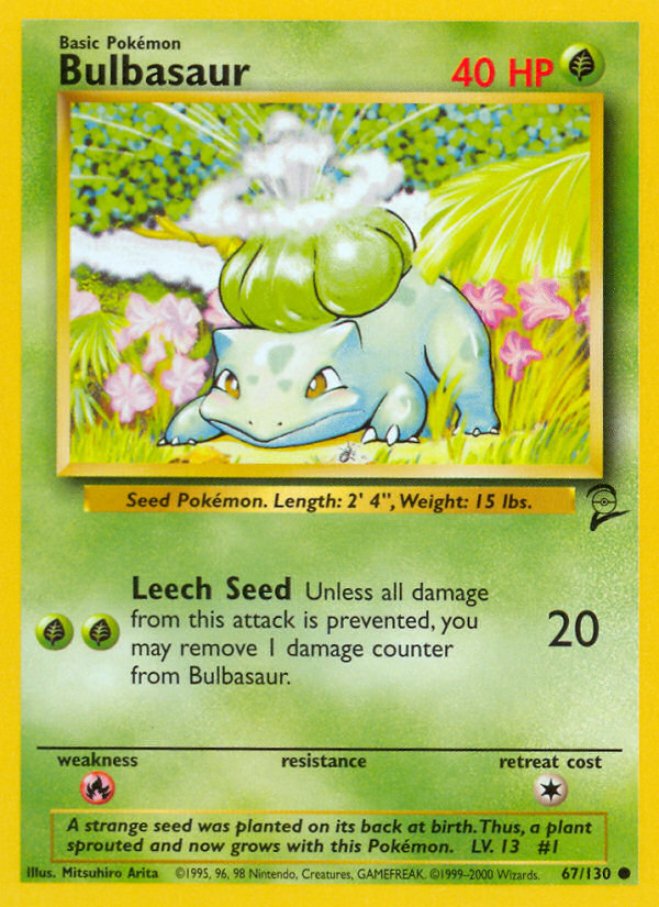 Bulbasaur (67/130) [Base Set 2] | Anubis Games and Hobby