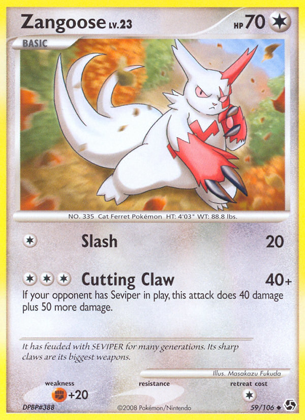 Zangoose (59/106) [Diamond & Pearl: Great Encounters] | Anubis Games and Hobby