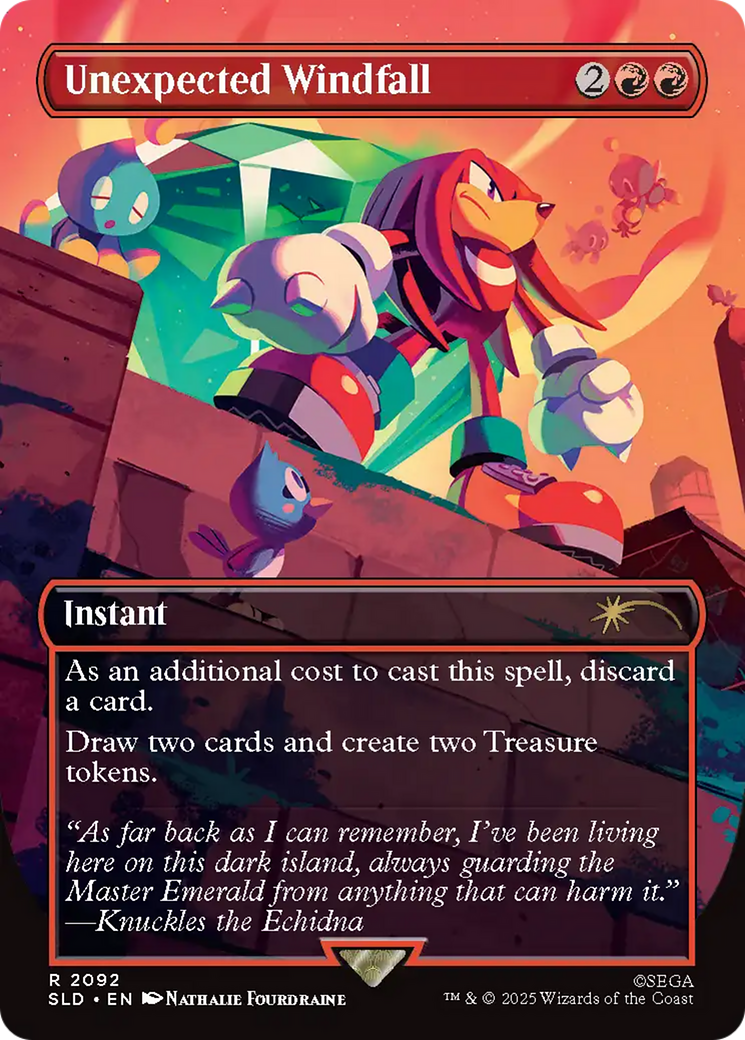 Unexpected Windfall (2092) (Rainbow Foil) [Secret Lair Drop Series] | Anubis Games and Hobby