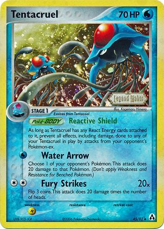 Tentacruel (45/92) (Stamped) [EX: Legend Maker] | Anubis Games and Hobby