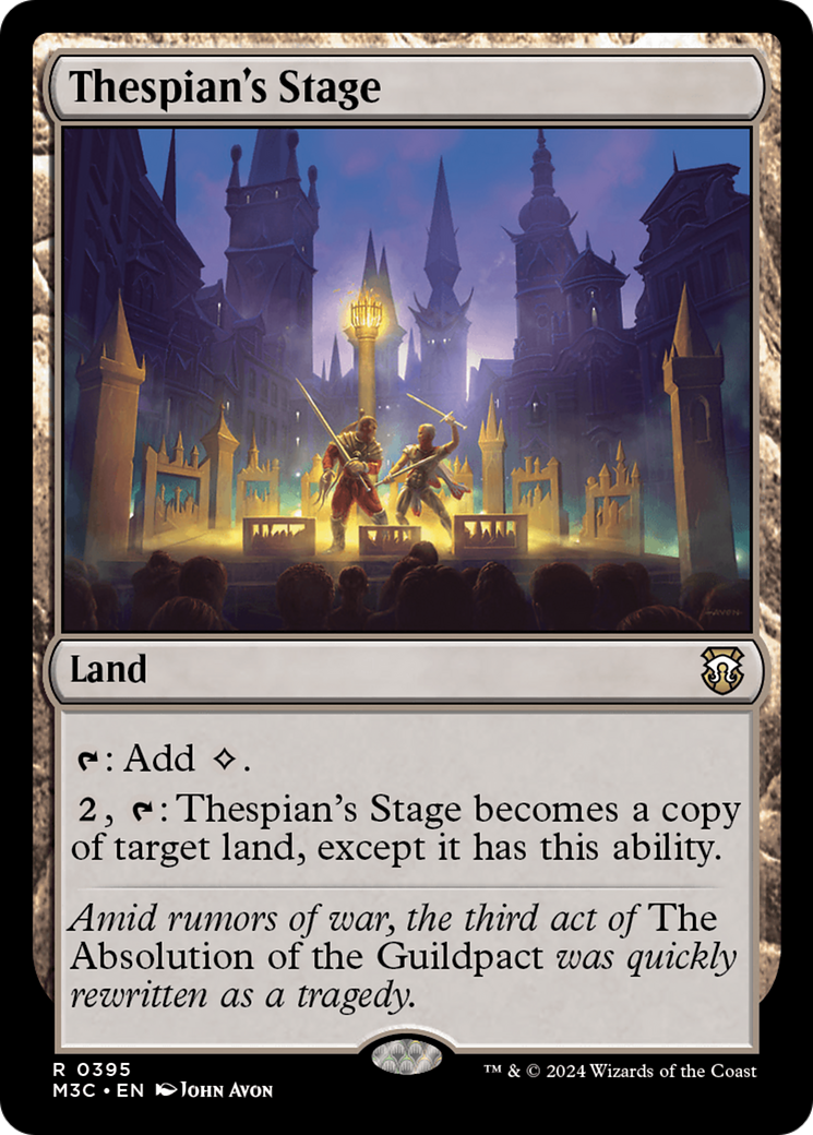 Thespian's Stage (Ripple Foil) [Modern Horizons 3 Commander] | Anubis Games and Hobby