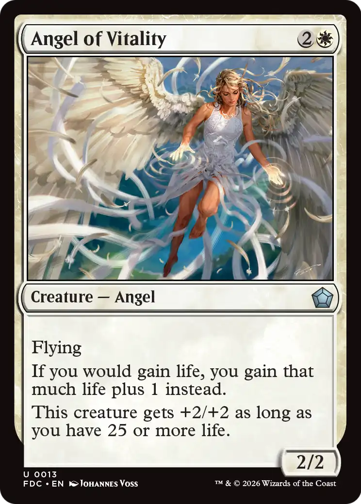 Angel of Vitality [Foundations Commander] | Anubis Games and Hobby