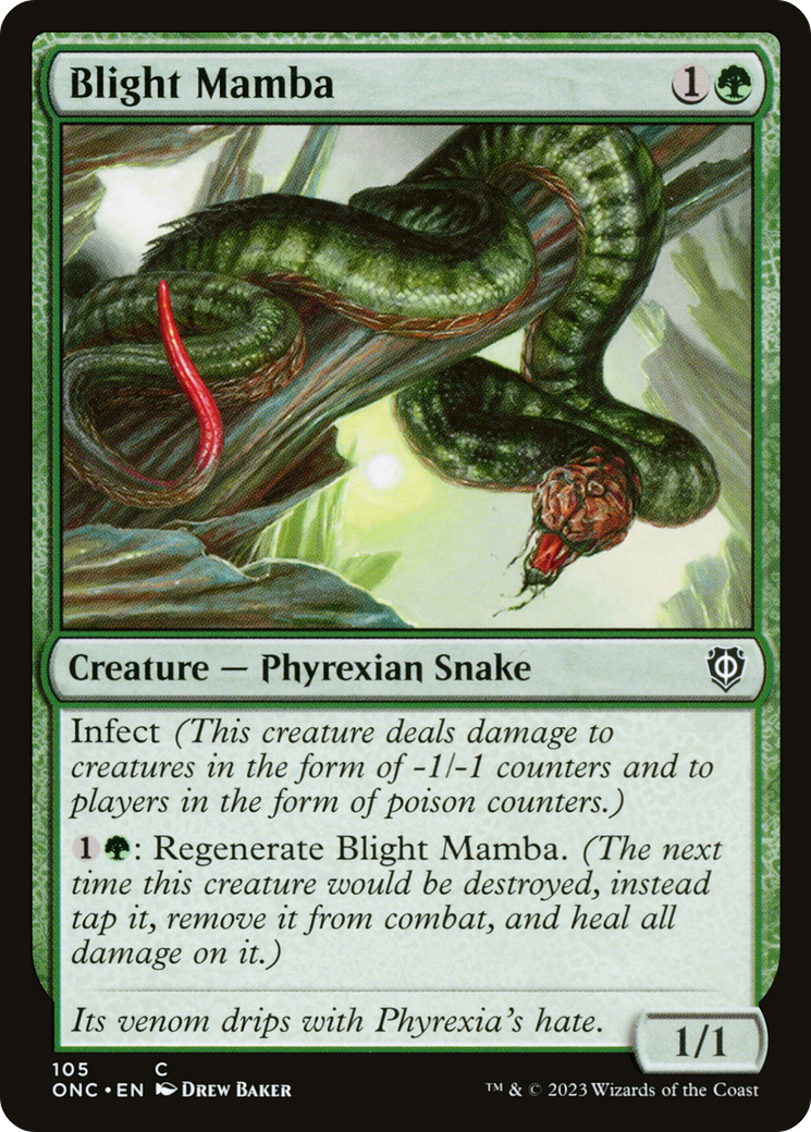 Blight Mamba [Phyrexia: All Will Be One Commander] | Anubis Games and Hobby