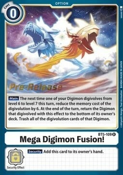 Mega Digimon Fusion! [BT5-109] [Battle of Omni Pre-Release Promos] | Anubis Games and Hobby