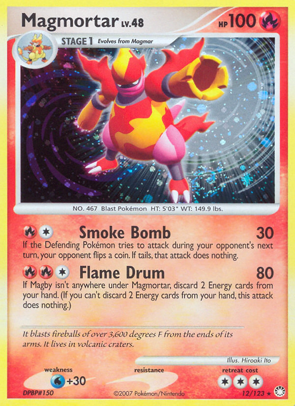Magmortar (12/123) [Diamond & Pearl: Mysterious Treasures] | Anubis Games and Hobby