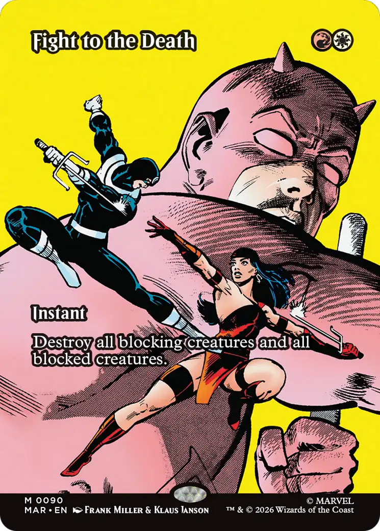 Fight to the Death (Borderless) [Marvel Universe: Eternal-Legal] | Anubis Games and Hobby