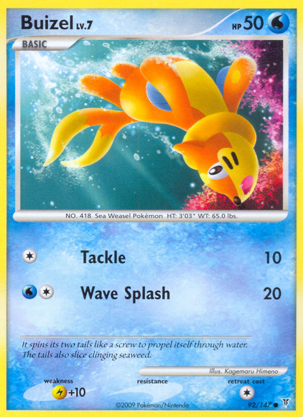 Buizel (92/147) [Platinum: Supreme Victors] | Anubis Games and Hobby