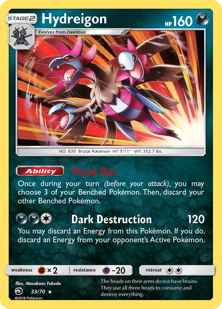 Hydreigon (33/70) [Sun & Moon: Dragon Majesty] | Anubis Games and Hobby