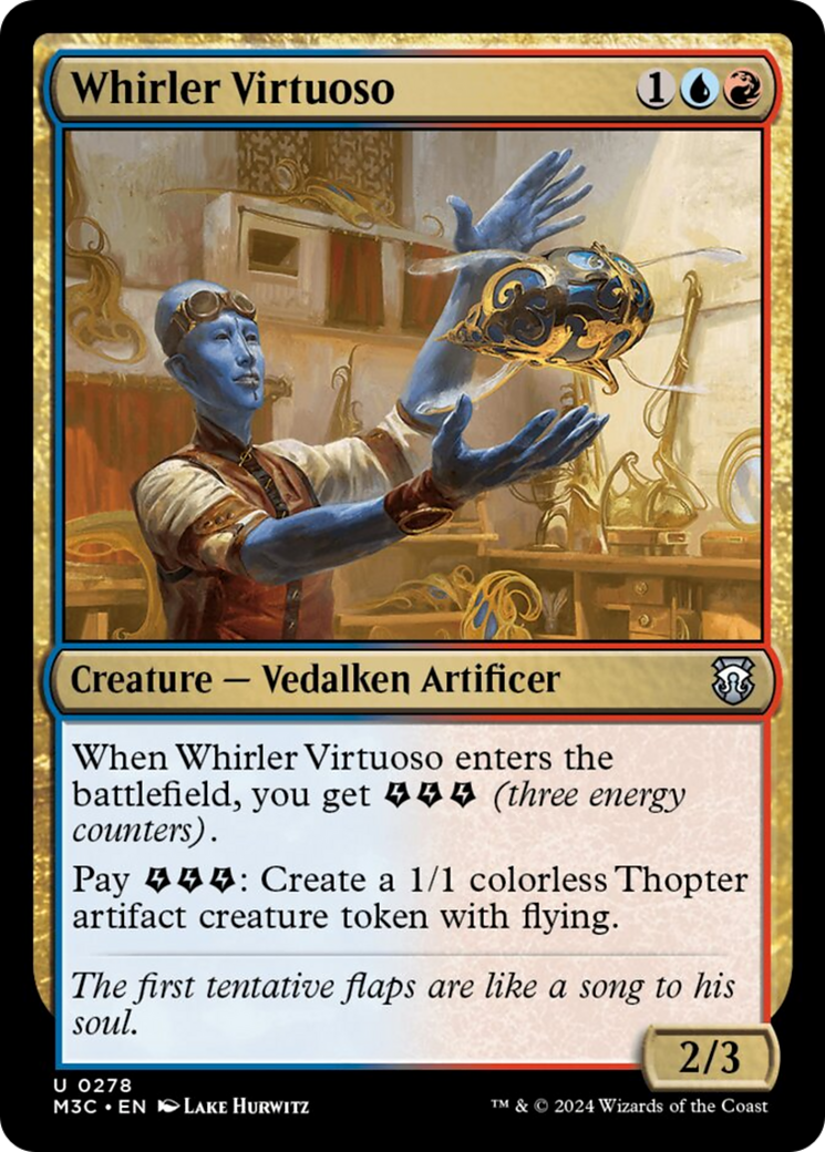 Whirler Virtuoso (Ripple Foil) [Modern Horizons 3 Commander] | Anubis Games and Hobby