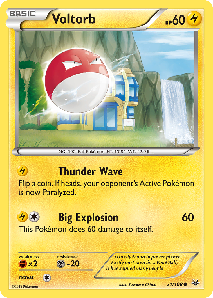 Voltorb (21/108) [XY: Roaring Skies] | Anubis Games and Hobby