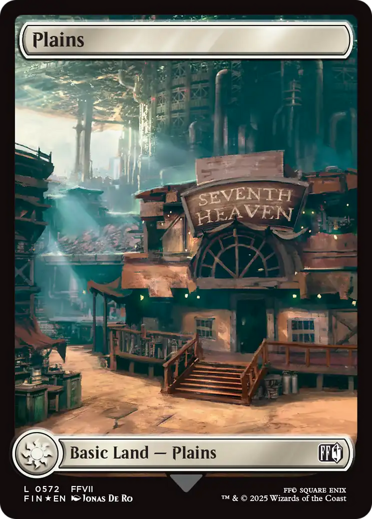 Plains (0572) (Surge Foil) [FINAL FANTASY] | Anubis Games and Hobby