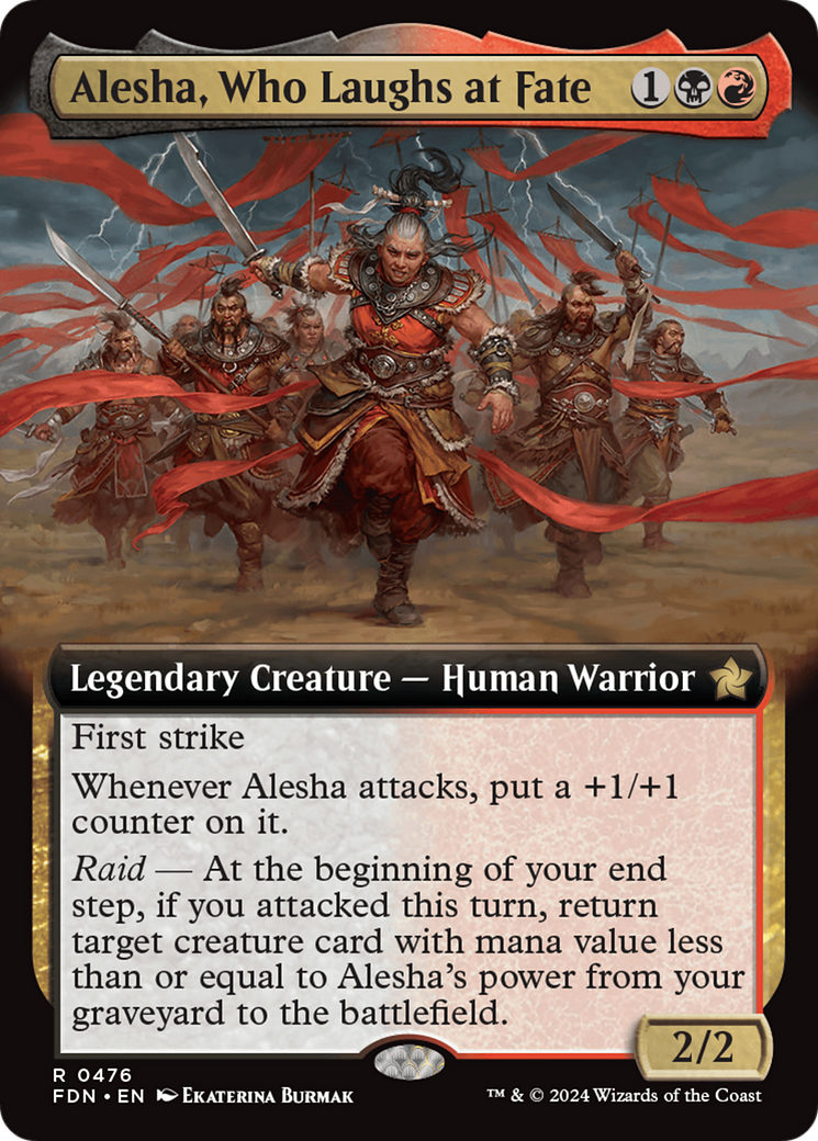 Alesha, Who Laughs at Fate (Extended Art) [Foundations] | Anubis Games and Hobby