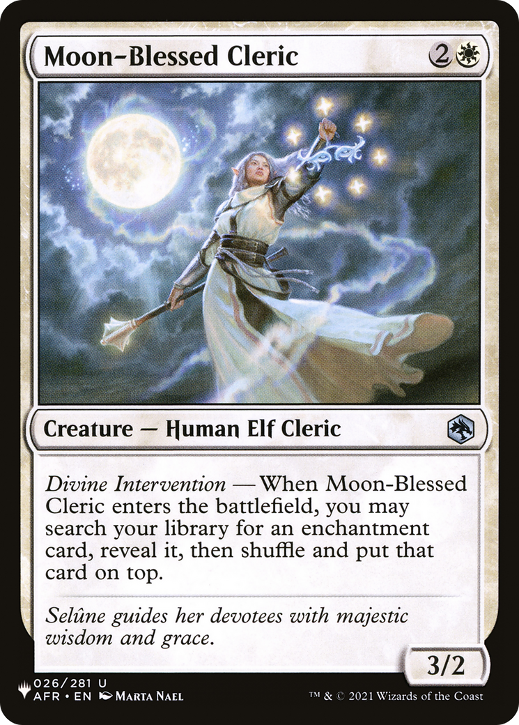 Moon-Blessed Cleric [The List Reprints] | Anubis Games and Hobby