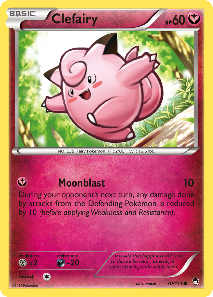 Clefairy (70/111) [XY: Furious Fists] | Anubis Games and Hobby