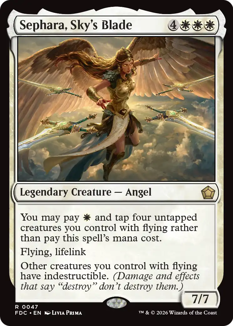 Sephara, Sky's Blade [Foundations Commander] | Anubis Games and Hobby