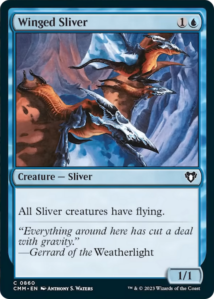 Winged Sliver [Commander Masters] | Anubis Games and Hobby