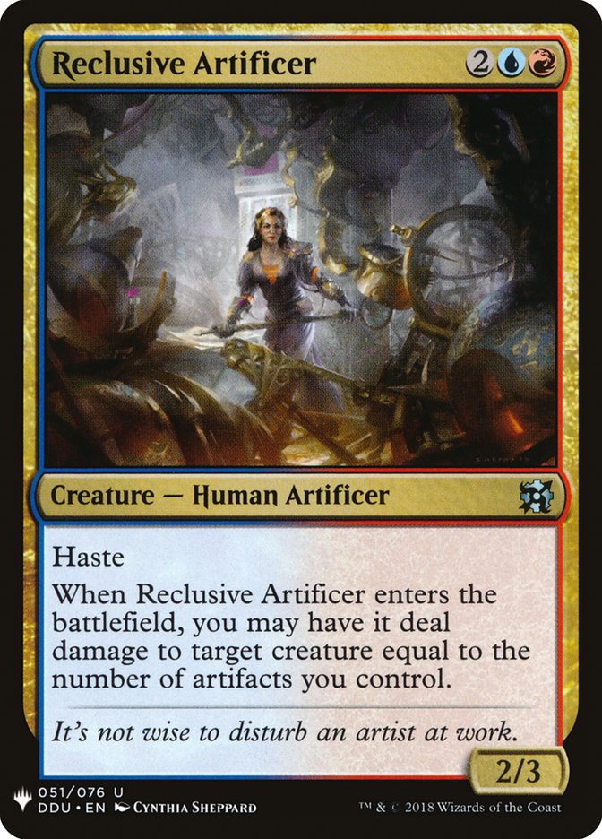 Reclusive Artificer [Mystery Booster] | Anubis Games and Hobby