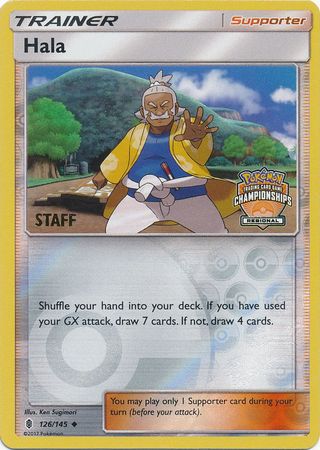 Hala (126/145) (Regional Championship Promo Staff) [Sun & Moon: Guardians Rising] | Anubis Games and Hobby