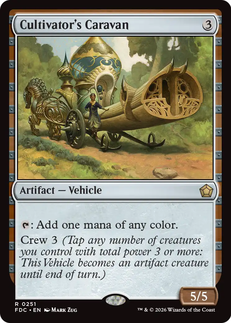 Cultivator's Caravan [Foundations Commander] | Anubis Games and Hobby