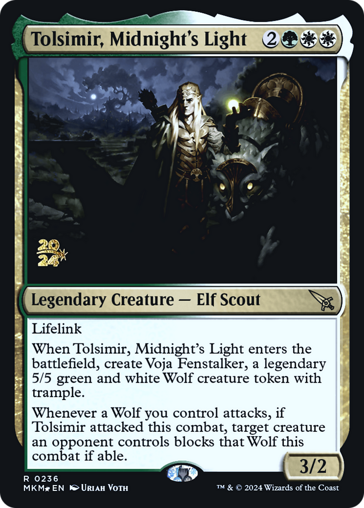 Tolsimir, Midnight's Light [Murders at Karlov Manor Prerelease Promos] | Anubis Games and Hobby
