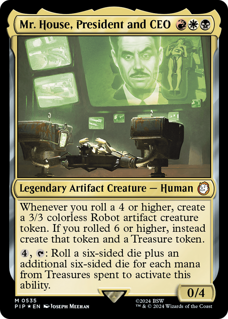 Mr. House, President and CEO (Surge Foil) [Fallout] | Anubis Games and Hobby