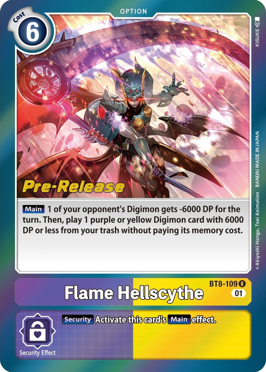 Flame Hellscythe [BT8-109] [New Awakening Pre-Release Cards] | Anubis Games and Hobby