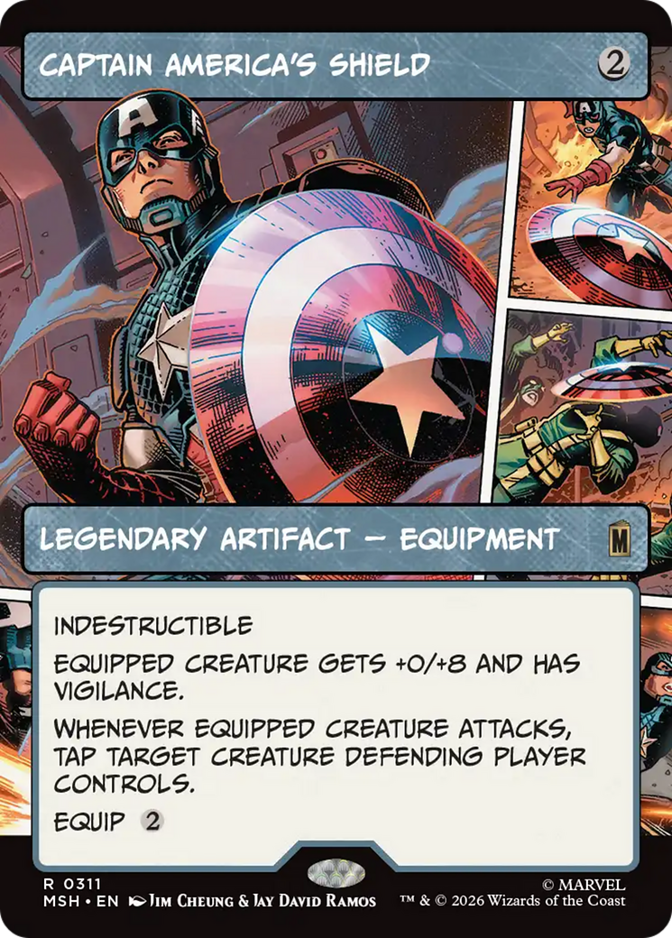 Captain America's Shield (Borderless) (0311) [Marvel Super Heroes] | Anubis Games and Hobby