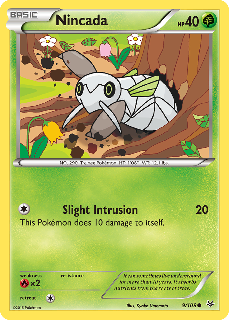 Nincada (9/108) [XY: Roaring Skies] | Anubis Games and Hobby