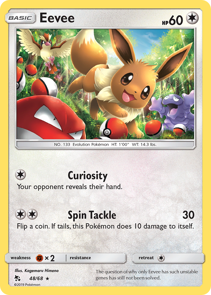 Eevee (48/68) [Sun & Moon: Hidden Fates] | Anubis Games and Hobby
