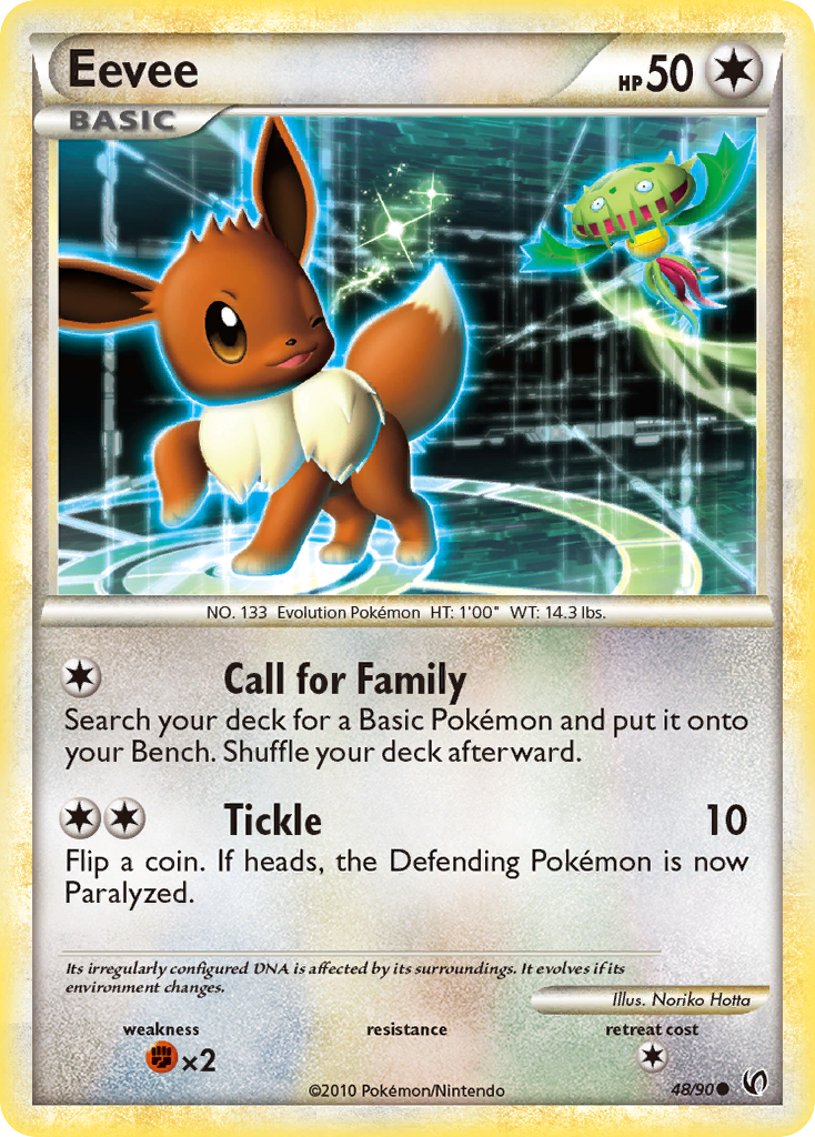 Eevee (48/90) [HeartGold & SoulSilver: Undaunted] | Anubis Games and Hobby
