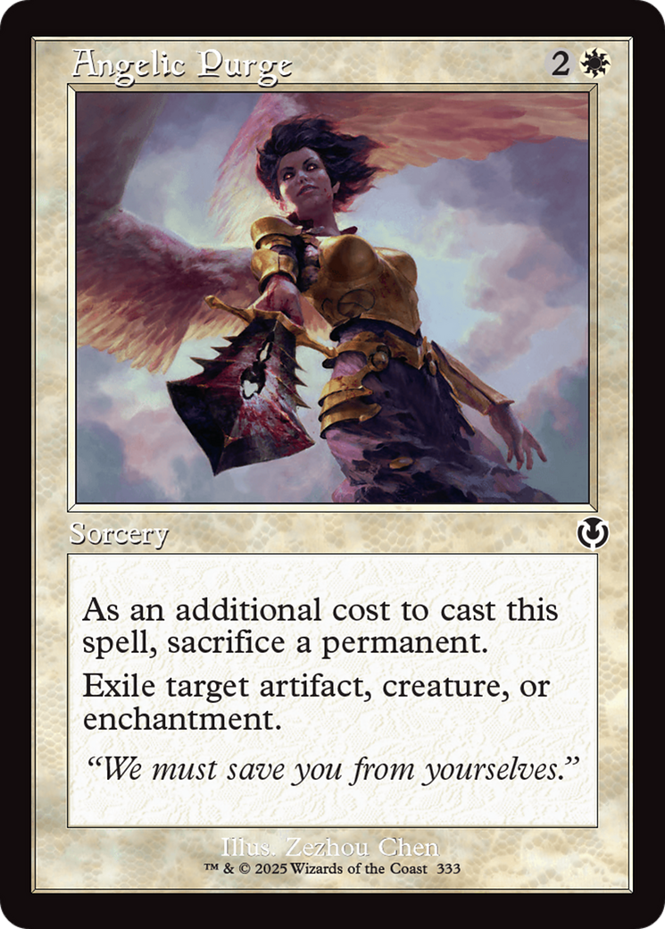 Angelic Purge (Retro Frame) [Innistrad Remastered] | Anubis Games and Hobby