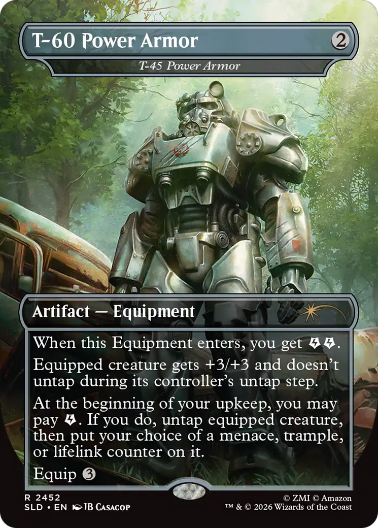 T-60 Power Armor - T-45 Power Armor [Secret Lair Drop Series] | Anubis Games and Hobby