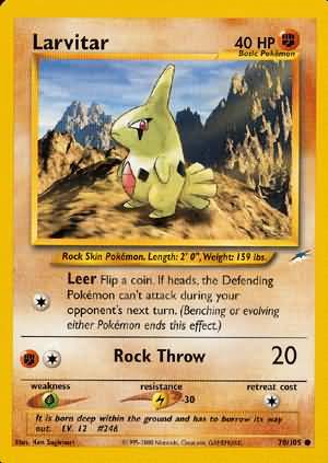 Larvitar (70/105) [Neo Destiny Unlimited] | Anubis Games and Hobby