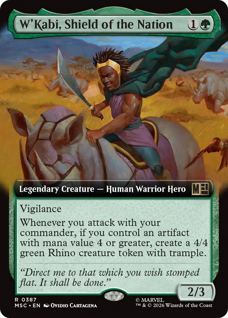 W'Kabi, Shield of the Nation (Extended Art) [Marvel Super Heroes Commander] | Anubis Games and Hobby