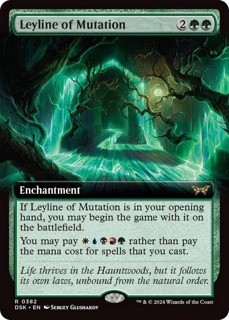 Leyline of Mutation (Extended Art) [Duskmourn: House of Horror] | Anubis Games and Hobby