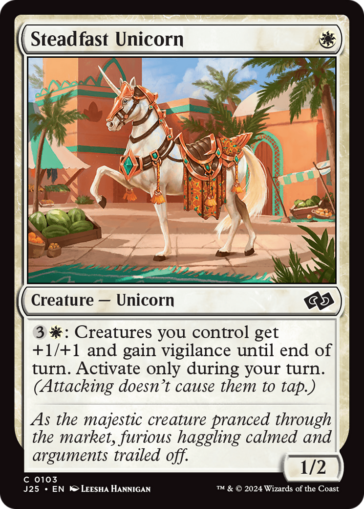 Steadfast Unicorn [Foundations Jumpstart] | Anubis Games and Hobby