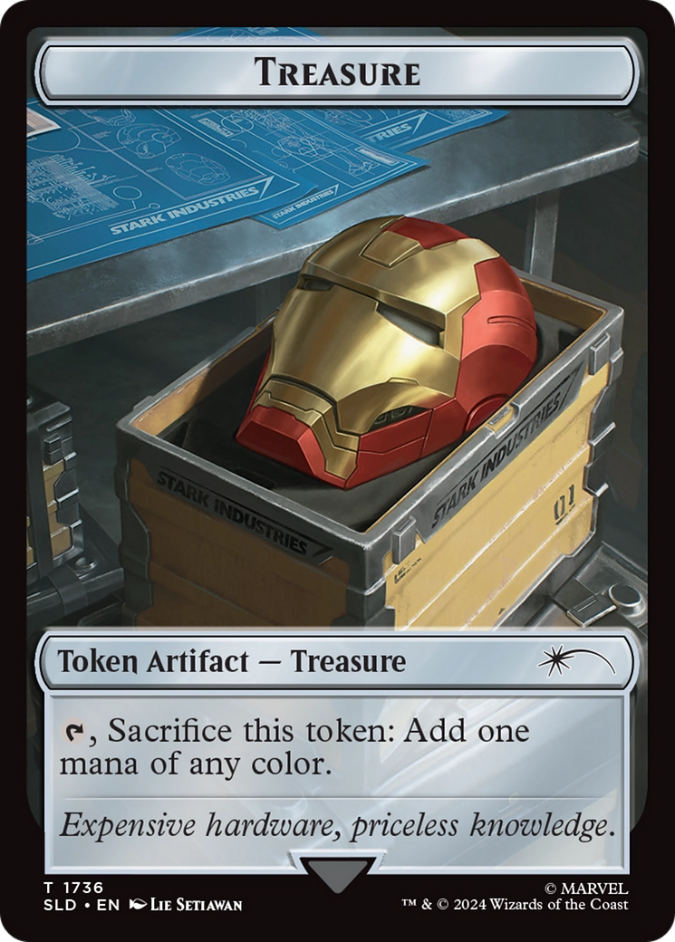 Treasure Token (1736) (Rainbow Foil) [Secret Lair Drop Series] | Anubis Games and Hobby