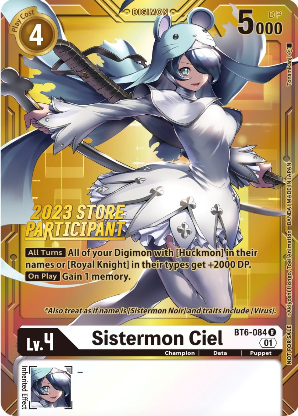 Sistermon Ciel [BT6-084] (2023 Store Participant) [Double Diamond Promos] | Anubis Games and Hobby