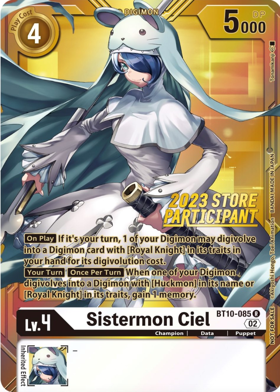 Sistermon Ciel [BT10-085] (2023 Store Participant) [Xros Encounter Promos] | Anubis Games and Hobby