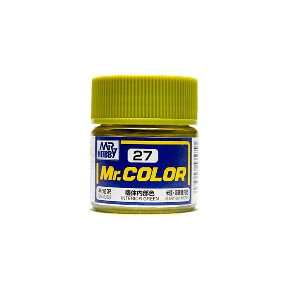 Mr. Color Semi-Gloss Interior Green | Anubis Games and Hobby