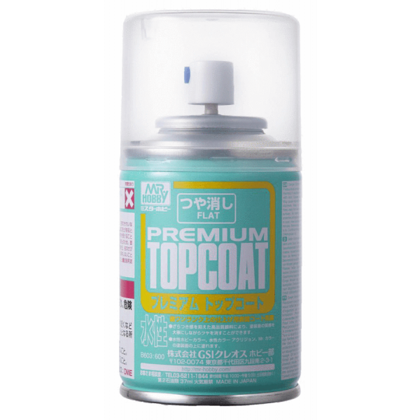 Mr. Premium Topcoat Flat Spray | Anubis Games and Hobby