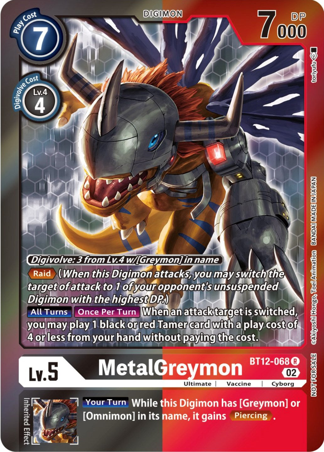 MetalGreymon [BT12-068] (Tamer Party -Special-) [Across Time Promos] | Anubis Games and Hobby