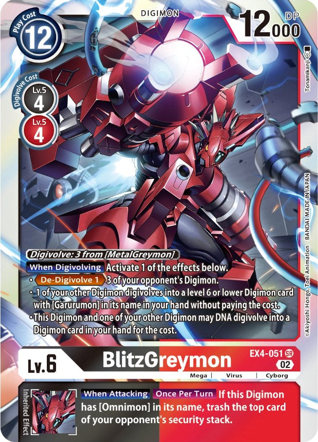 BlitzGreymon [EX4-051] [Alternative Being Booster] | Anubis Games and Hobby