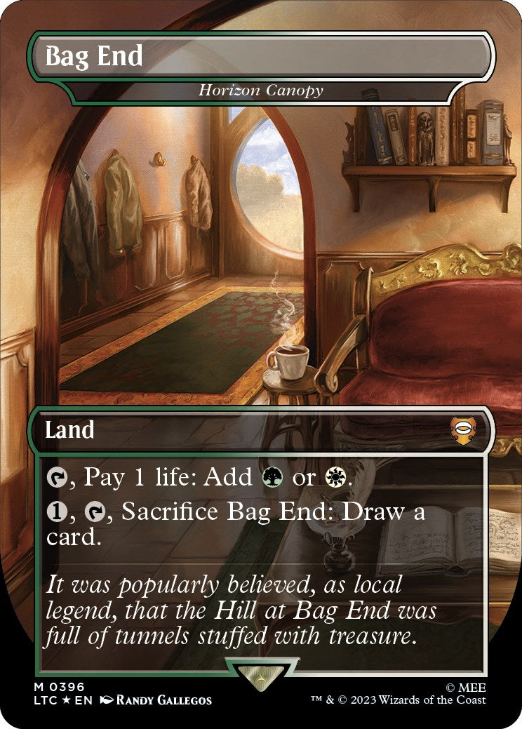 Bag End - Horizon Canopy (Borderless) (Surge Foil Realms and Relics) [The Lord of the Rings: Tales of Middle-Earth Commander] | Anubis Games and Hobby