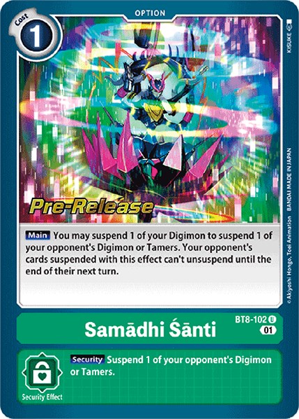 Samadhi Santi [BT8-102] [New Awakening Pre-Release Cards] | Anubis Games and Hobby