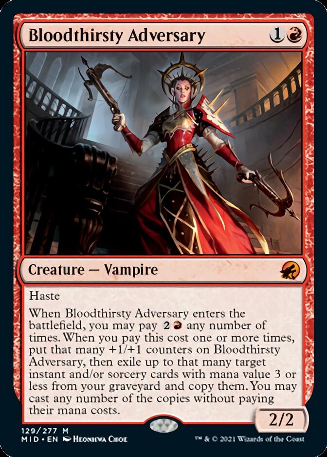 Bloodthirsty Adversary [Innistrad: Midnight Hunt] | Anubis Games and Hobby
