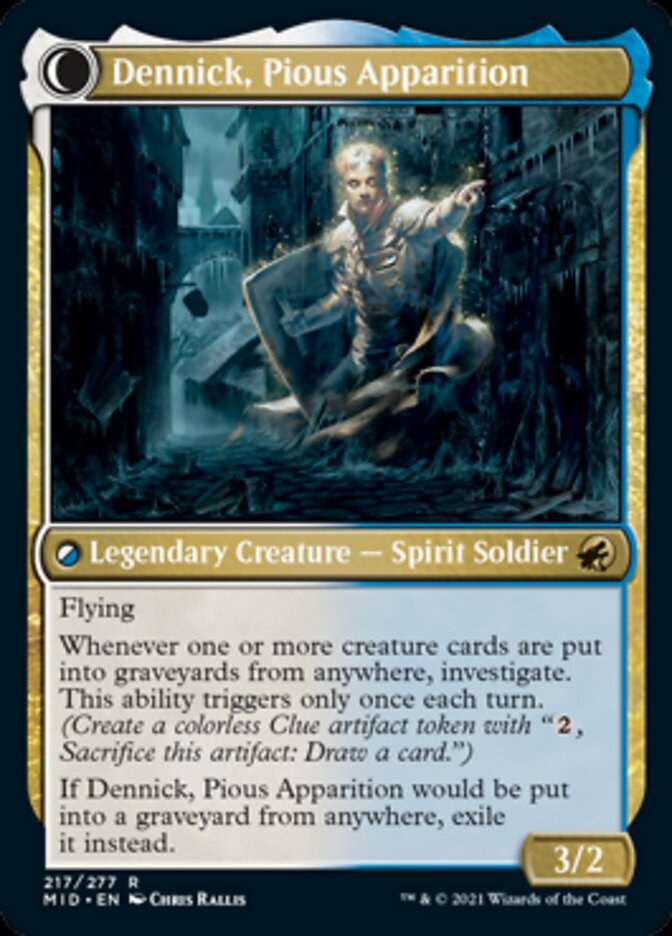 Dennick, Pious Apprentice // Dennick, Pious Apparition [Innistrad: Midnight Hunt] | Anubis Games and Hobby