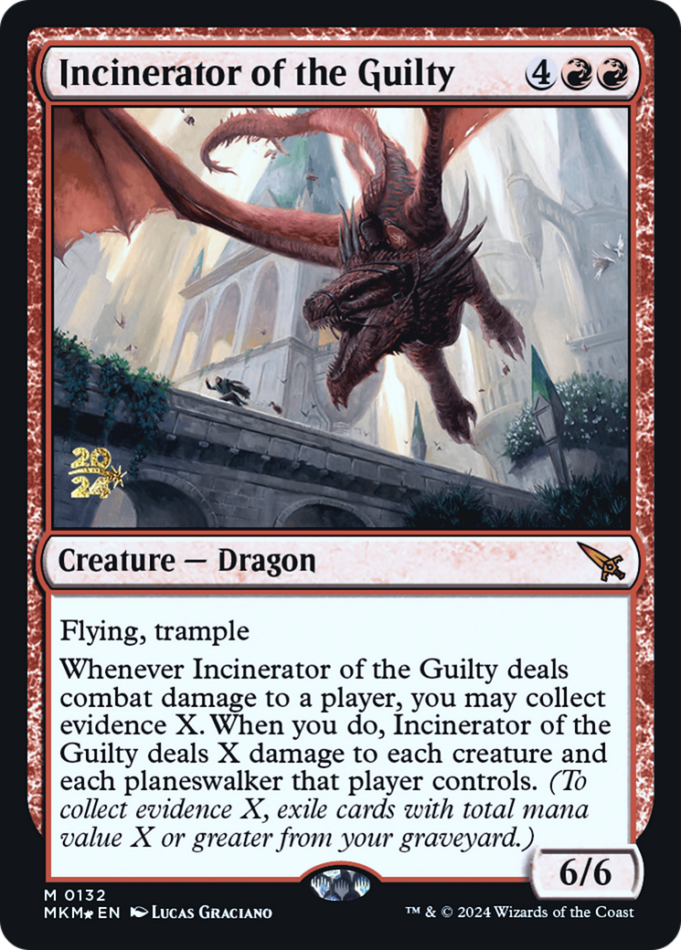 Incinerator of the Guilty [Murders at Karlov Manor Prerelease Promos] | Anubis Games and Hobby